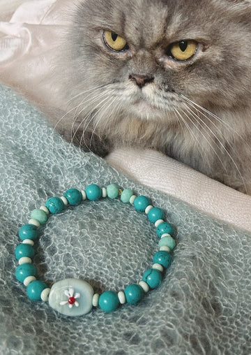 Pet collar "MOCHI" Turquoise